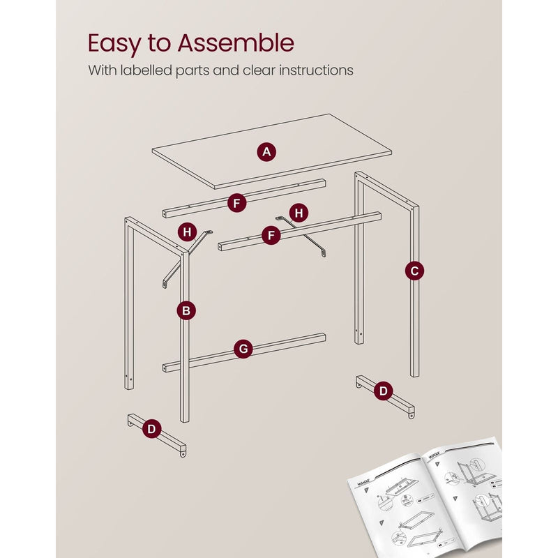 Vasagle Small Study Desk For Bedroom