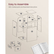 Vasagle White Under Sink Bathroom Cabinet