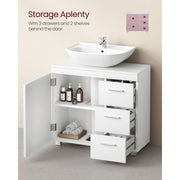 Vasagle White Under Sink Bathroom Cabinet