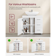 Vasagle White Under Sink Bathroom Cabinet