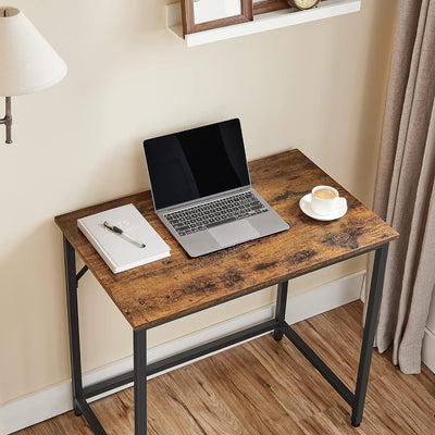 Vasagle Industrial Small Desk For Small Spaces, 80cm Wide