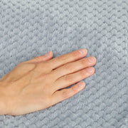 Electric Heated Throw Blanket with 5 Heat Settings and 10 Hour Timer for Cosy Warmth Grey AOSOM