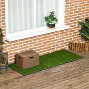 10 Piece Artificial Grass Turf Set 25mm Pile Height Ideal for Outdoors, Green AOSOM