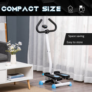 Adjustable Twister Stepper with LCD Screen for Home Cardio and Strength Training Blue AOSOM