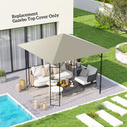 Gazebo Canopy Replacement for 3 x 3 m Frame with Sun and Rain Protection Grey Outsunny