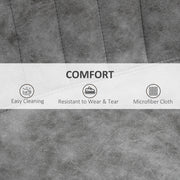 Set of 2 Swivel Bar Stools with Backrest and Adjustable Height for Kitchen Island Grey