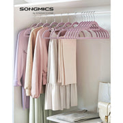Non-Slip Velvet Coat Hangers, Pale Purple (20-Pack) Songmics
