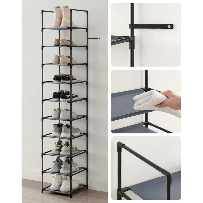 Songmics Vertical Shoe Rack 10 Tier