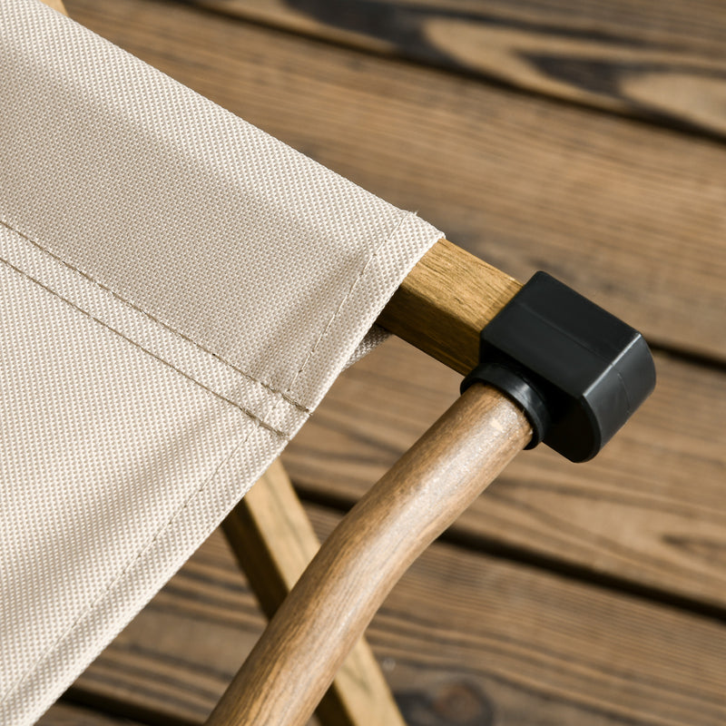 Folding Camp Chair for Easy Outdoor Seating with Lightweight Steel Frame Khaki