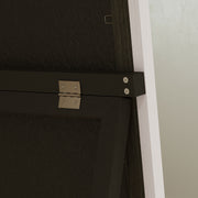 Two Tone Full Length Mirror 162 cm Tall in White and Grey with Modern Slim Frame