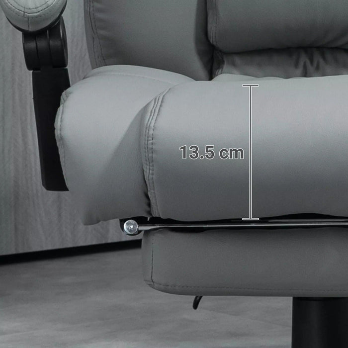 Image of a Grey Executive Office Chair With Wheels