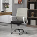 Image of a black Vinsetto Ergonomic Mesh Back Office Chair With Arms and Wheels Adjustable Height For Home Office.