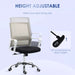 Image of a black Vinsetto Ergonomic Mesh Back Office Chair With Arms and Wheels Adjustable Height For Home Office.