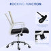 Image of a black Vinsetto Ergonomic Mesh Back Office Chair With Arms and Wheels Adjustable Height For Home Office.