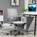 Image of a Grey Vinsetto Ergonomic Mesh Back Office Chair With Arms and Wheels Adjustable Height For Home Office.