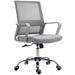 Image of a Grey Vinsetto Ergonomic Mesh Back Office Chair With Arms and Wheels Adjustable Height For Home Office.