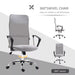 Image of a Grey Vinsetto Ergonomic Mesh High Back Swivel Desk Chair With Wheels, Arms, and Adjustable Height For Office or Home Office.