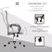 Image of a Grey Vinsetto Ergonomic Mesh High Back Swivel Desk Chair With Wheels, Arms, and Adjustable Height For Office or Home Office.