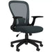 Image of a Grey Vinsetto Ergonomic Mesh Office Chair With Lumbar Support, Adjustable Height, Adjustable Flip Up Armrests, Swivel Wheels. Suitable For Home or Office.