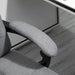 Image of a Grey Vinsetto Executive Office Chair With Foot Rest, Neck Pillow, Padded Arm Rests, Swivel Wheels, Adjustable Height and Tilt. Suitable for Home or Office.