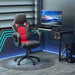 Vinsetto Gamer Chair With Wheels Red and Black