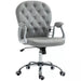 Image of a Vinsetto Grey Diamante Modern Office Chair With Wheels and Arms For Home Office 