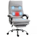 Image of a Grey Vinsetto Heated 6 Points Vibration Massage Executive Office Chair