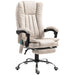 Image of a Vinsetto Heated Massage Computer Chair Cream White