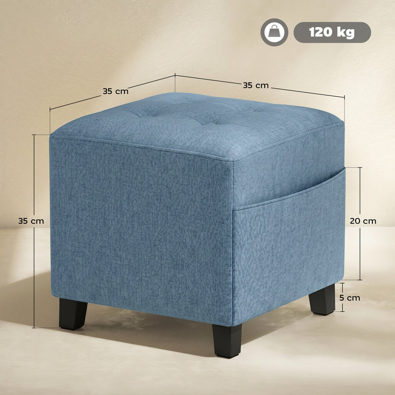 Storage footstool - Blue