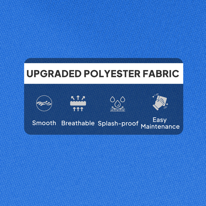 Blue Padded Outdoor Seat Cushion 115 x 56 cm by Outsunny