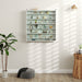 White 7 Tier Wall Display Cabinet with Glass Doors and Adjustable Shelves by HOMCOM