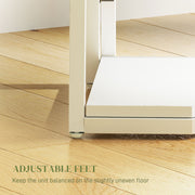 White 5 Tier Wooden Corner Shelf Unit for Living Room or Office Storage by HOMCOM