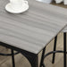 Five Piece Industrial Style Bar Table and Stools Set Grey and Black by HOMCOM