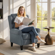 Recliner Armchair with Extended Leg Rest for Relaxing Comfort at Home, Grey