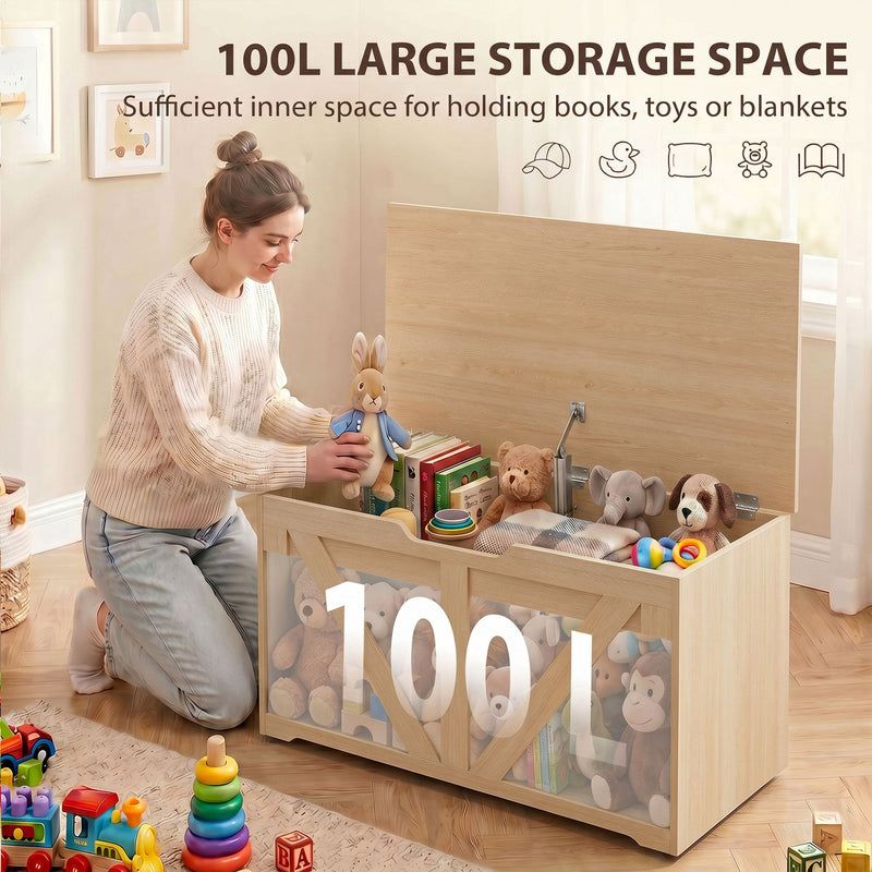 Storage bench 100L - Oak