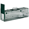 Heavy Duty Metal Rat Trap Cage for Small Animal Control with Single Door Dark Green AOSOM