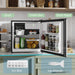 46L Table Top Mini Fridge With Ice Box Reversible Door Adjustable Temperature by HOMCOM