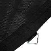 8ft Trampoline Replacement Mat with V Hooks and Spring Tool for Outdoor Use Black AOSOM