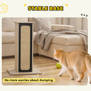Cat Scratching Post With Replaceable Board And Perch For Indoor Play, Oak AOSOM