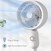 12 Inch Powerful Pedestal Fan With 3 Speeds and Oscillating Function for Home and Office by HOMCOM