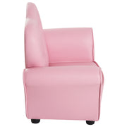 Kids Armchair with Soft Cushioning for Relaxing and Reading in Playroom or Bedroom, Pink