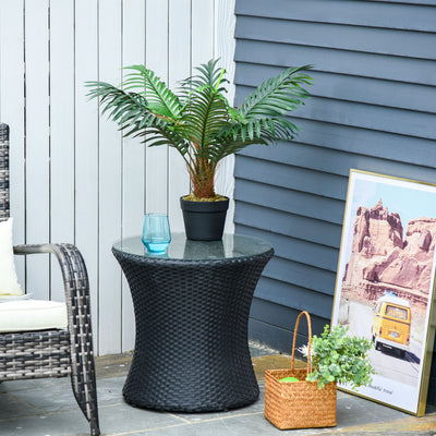 60cm Artificial Palm Tree with 8 Leaves in Nursery Pot for Indoor and Outdoor Use Green