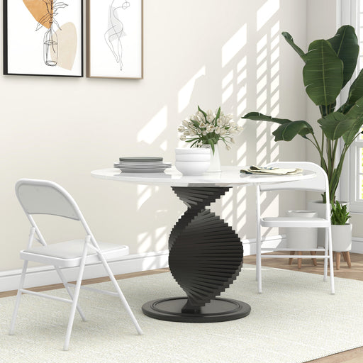 Set of Two Folding Chairs with Cushioned Seats Ideal for Extra Seating, White