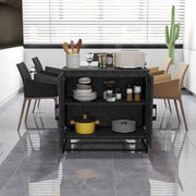 Black Modern Sideboard with Adjustable Shelf and 2 Doors for Living Room Storage by Homcom