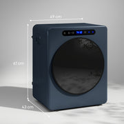 Compact Vented Tumble Dryer for Small Spaces with Touch Controls and 5kg Capacity Blue AOSOM