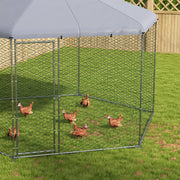 Large Outdoor Chicken Coop for 10 to 15 Hens and Ducks with Walk In Run for Garden Green