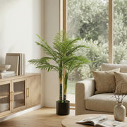 Artificial Palm Tree 120cm for Effortless Indoor Greenery and Empty Corner Decoration Green Homcom