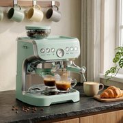 Coffee Machine Light Green - angle view