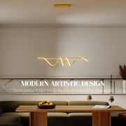 Ceiling Pendant Light with Adjustable Colour Temperatures Ideal for Living Room Gold Tone AOSOM