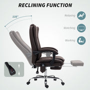 Dark Brown Executive Office Chair with 6 Point Massage and Heating Function